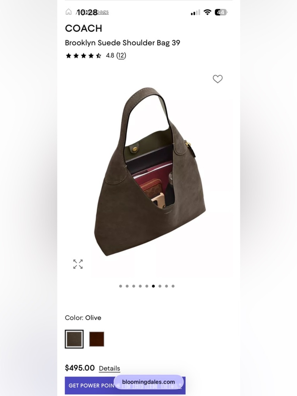 Coach Brooklyn 39 Olive NWT - Picture 3 of 8